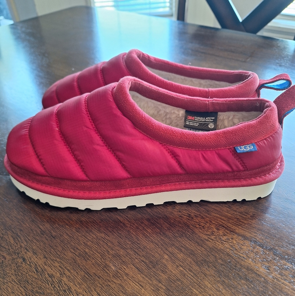 UGG Tasman LTA Red Beige 3M Thinsulate Slipper Slides